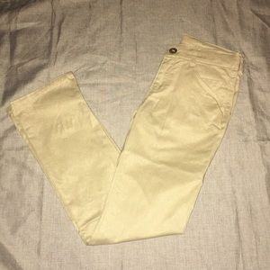 Gymboree New Girl's Gymboree Metallic Gold Coated Denim Jean Pants